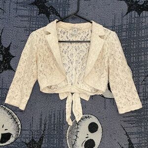 American Rag Quarter Sleeve Cropped Blazer